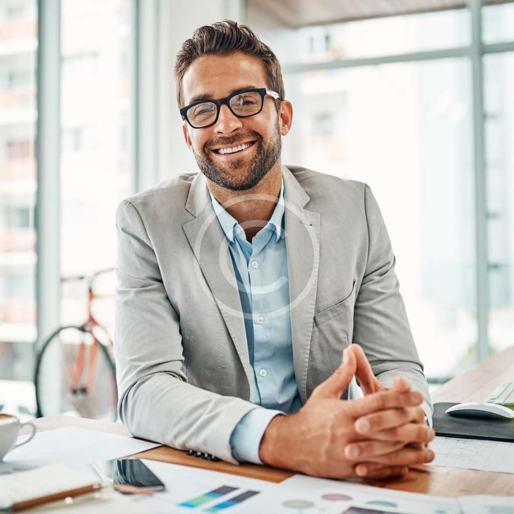 Man in Glasses – stock image